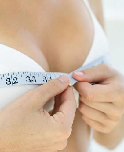 Breast Implant Size Implants are supplied by volume cubic centimeters (cc). After picking a cup size you will have to identify the perfect size with your surgeon.