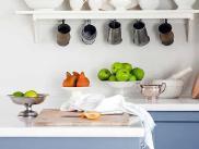It is really handy to put cupboard items like mugs, crockery and food cupboard items