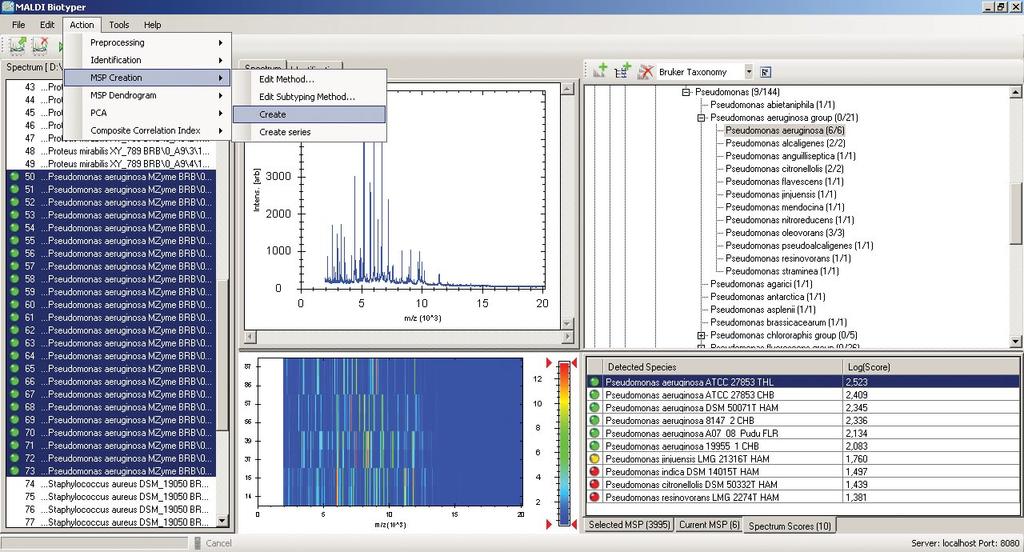 An Open Microbiology Platform and Database The Main Spectra Concept Database entries in the MALDI Biotyper are stored as Main Spectra (MSP).