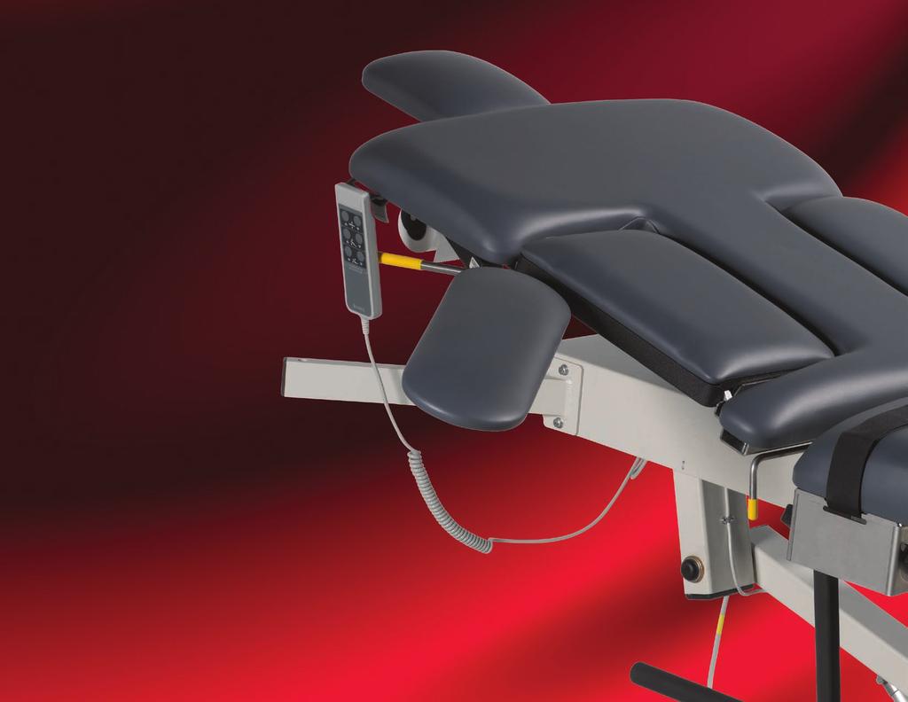 NEW Adjustable Headrest Extension NEW Motor-controlled ergonomic Fowler back with infinite adjustments through 80 NEW Durable Hand Controller Paper dispenser NEW Lever to return cardiac cushion to