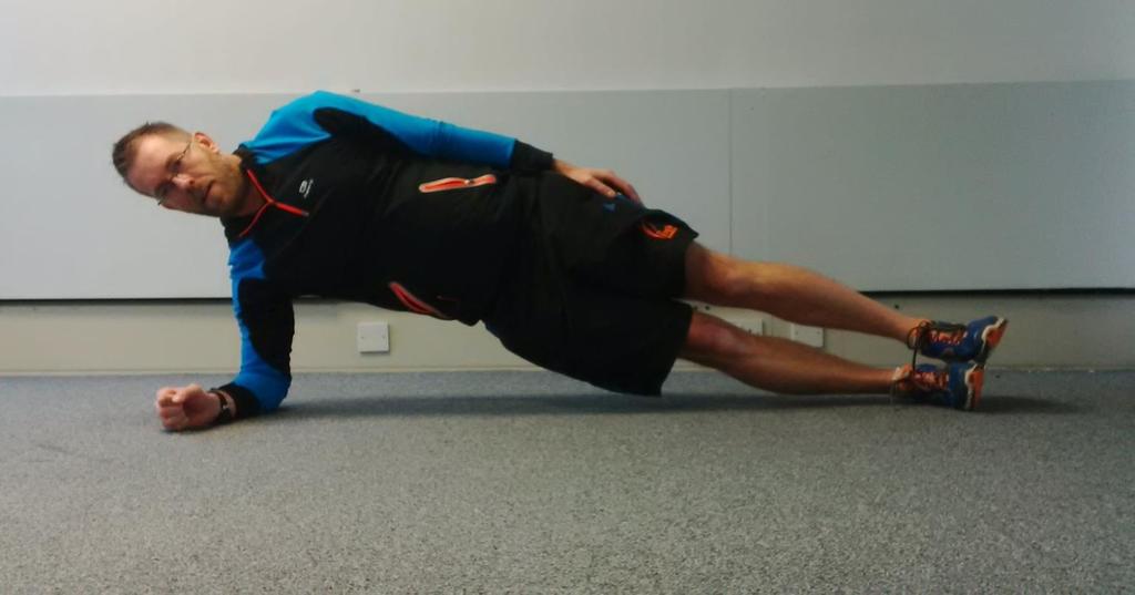 Core Stability Lateral Plank Increases postural endurance and stability of the pelvis, spine and shoulder Lie on your