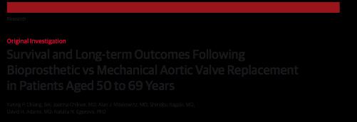 Increase in the use of bioprosthetic valves from 15 to 74% in young