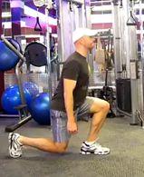 Finishers 1-4 Lunge Jumps Start in the bottom of a split squat position. Your front thigh should be parallel to the floor, your torso upright, and your abs braced.
