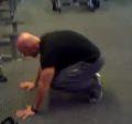 Do a push-up, then thrust your feet back in and then finish with a jump.