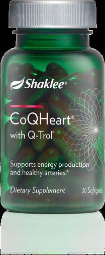 natural, proprietary blend of coenzyme Q 10 plus resveratrol that provide potent support for heart health.* The amount of CoQ10 consumed from foods is typically less than 10 mg a day.