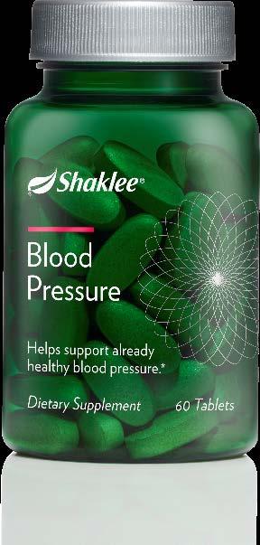 To help retain normal blood pressure * and healthy blood circulation We recommend: Shaklee Blood Pressure supplement It promotes: Healthy blood circulation with potassium nitrate* Relaxing of healthy
