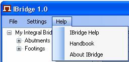 3.3 Menu Help Menu Help (Figure 3.4) contains following items: IBridge Help: Opens user manual in format pdf.