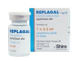 The safety and efficacy in patients younger than 8 years has not been Replagal is indicated for long-term enzyme replacement therapy in patients with a confirmed diagnosis of Fabry disease.