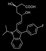 natrijev fluvastatinat C 24 H 25 FNNaO 4 Mr = 433,4