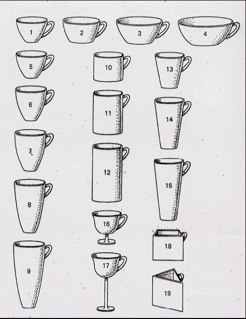 Which ones are cups?