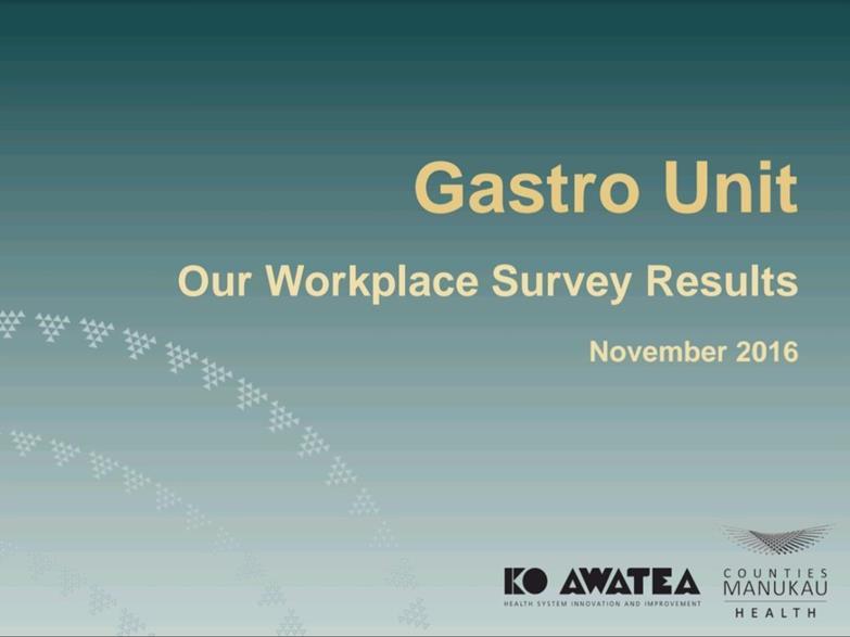 A Staff Survey November