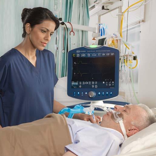 CLINICAL EVIDENCE GUIDE IMPLEMENTATION AT THE BEDSIDE Puritan Bennett PAV+ Software Utilization of the PAV+ software has been demonstrated to reduce asynchrony and improve respiratory mechanics.