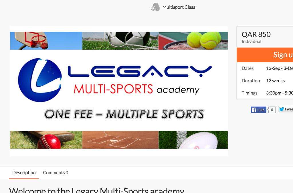 Website Keep up to date through the Legacy website.