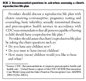 26 Counseling: Reproductive Life Plan Providing Quality Family