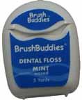 Item # 73058-720 WAXED DENTAL FLOSS Dental floss is a must for oral hygiene. Give your patients what they need to stay healthy with Brush Buddies floss.