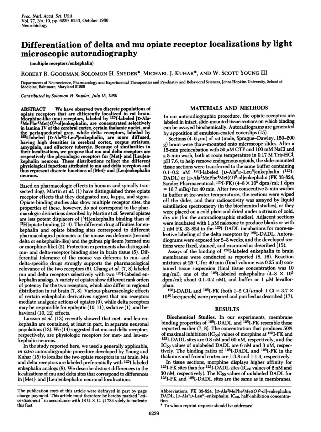 Proc. Nati. Acad. Sci. USA Vol. 77, No. 10, pp.