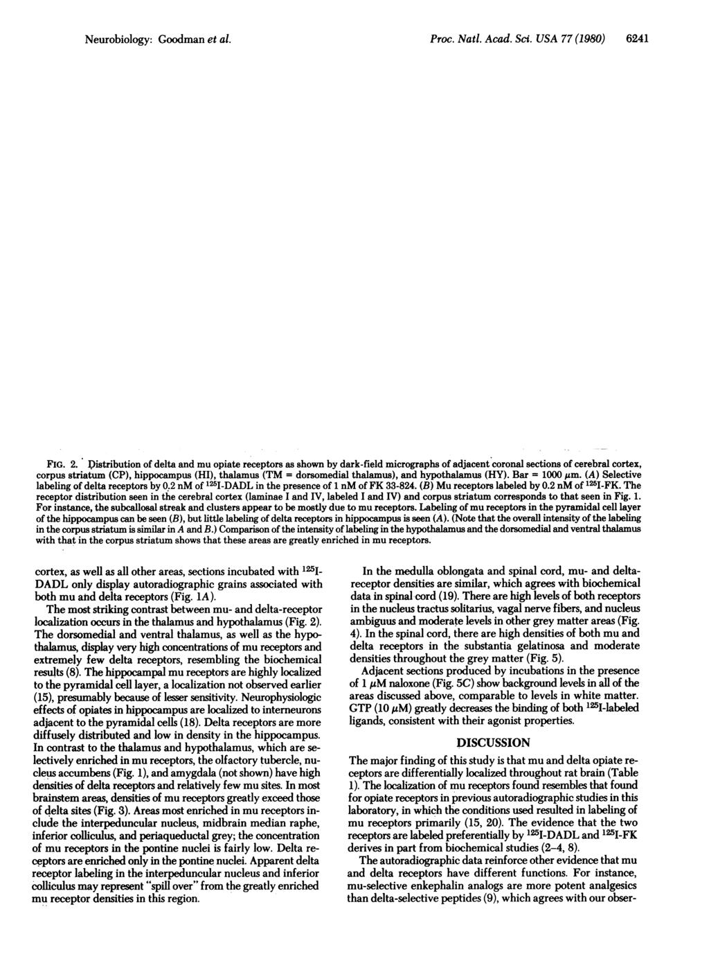 Neurobiology: Goodman et al. Proc. Natl. Acad. Sci. USA 77 (1980) 6241 FIG. 2.