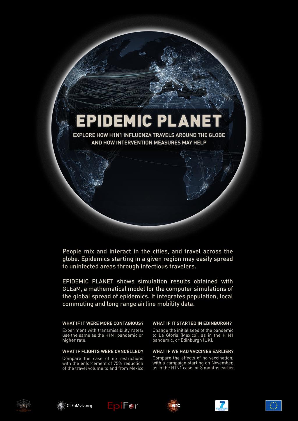 Epidemic Planet Interactively visualizing and cmparing epidemic simulatins.