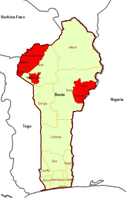 5. Meningitis in Benin The Ministry of Health notified WHO of an outbreak of meningitis during the epidemiological week 7 (week ending at 19 February 2012).