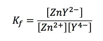 [ ZnY 2- ] = 5.0 x 10-5 M We assumed a stoichiometric reaction.