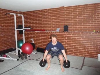 Squat, Curl & Press This exercise is essentially three exercises combined dumbbell squat, bicep