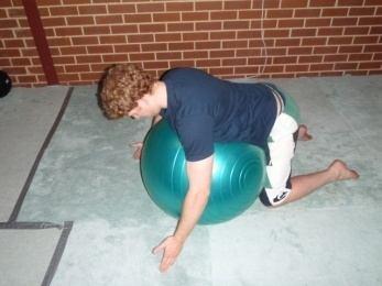 Stability Ball YTWLs This exercise is the same as YTWs, but with an extra position The L position which with help strengthen your rotator cuff muscles.
