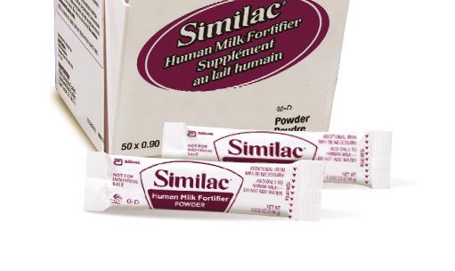 SIMILAC HUMAN MILK FORTIFIER For preterm or low-birth-weight infants INDICATIONS FOR USE For preterm or low-birth-weight infants nourished with human milk that requires fortification to meet elevated