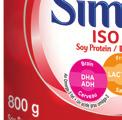 SIMILAC ISOMIL Step 1 with DHA Soy-based Non-GMO formula For infants 0+ months of age INDICATIONS FOR USE For infants with IgE-mediated cow s milk allergy where tolerance to soy has been established.