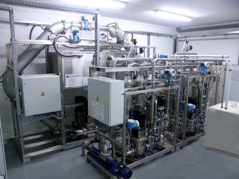 (inocermic), first pilot membrane filtration plant (25 m²) 2005: