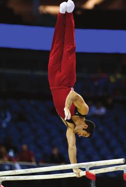 The best gymnasts will incorporate tumbling passes with multiple twisting and flipping, both forward and backward, throughout their routine. A gymnast must show power and control on this event.