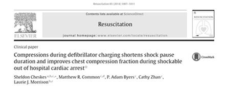 ) Pre Shock Pause Resuscitation 24;8:7- Does compressing during defibrillator charging (CDC) improve compression fraction and/or survival?