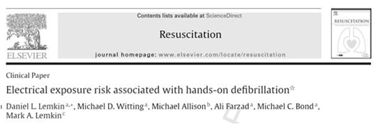 2/3/2 Take Homes on Hands-On Defibrillation (HOD) Resuscitation 24; epub ahead of print This is the first hands-on defibrillation