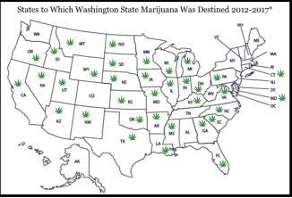 From legalization in 2012 through the first three months of 2017, seized