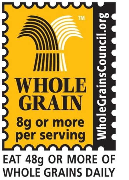 Whole Grain Council Stamps Although the Basic Whole Grain Council Stamp states that there are 8 grams of whole grain or more per serving, it may not meet the whole-grain rich criteria Product may