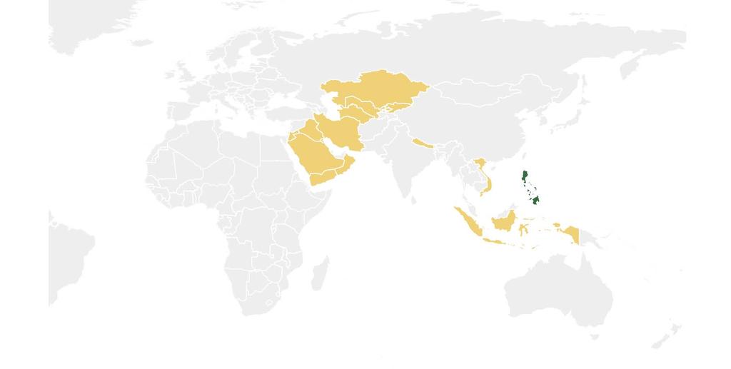 17 countries in Asia with mandatory flour or rice fortification* *With at