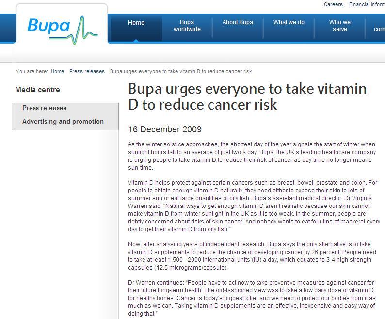 Health Insurance Companies are waking up Bupa is one of the largest global private health insurers with over 60 000 employees and