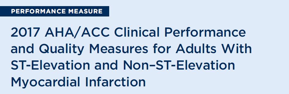 2017 ACS Performance Measures (TOP 10) Arrival Aspirin Troponin within 6 hours Hospitalization Evaluation of LVEF ACEi or ARB Non invasive stress test (if no cath)