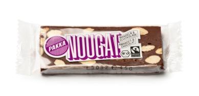 Caramellised Almonds & Nougats, Organic & Fairtrade Caramellised Almonds, 150g bag 150g Cane sugar (51%), almonds (48.