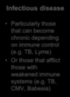 TB, CMV, Babesia) Transplantatin Relies n balancing the immune system