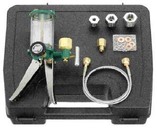 Pump and pressure hose, nylon seal and case Set of female adaptors; o 1/8" BSP, 1/4'' BSP, 3/8" BSP & 1/2" BSP o 1/8'' NPT, 1/4'' NPT & 1/2'' NPT o M12x1.5 & M20x1.