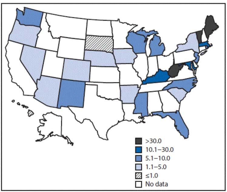 Source: State Inpatient Databases, Healthcare Cost and Utilization Project.