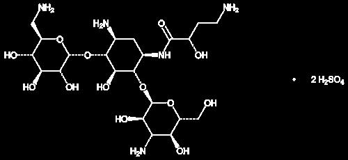 11 DESCRIPTION The active ingredient in ARIKAYCE (amikacin liposome inhalation suspension) is amikacin sulfate USP, an aminoglycoside antibacterial.