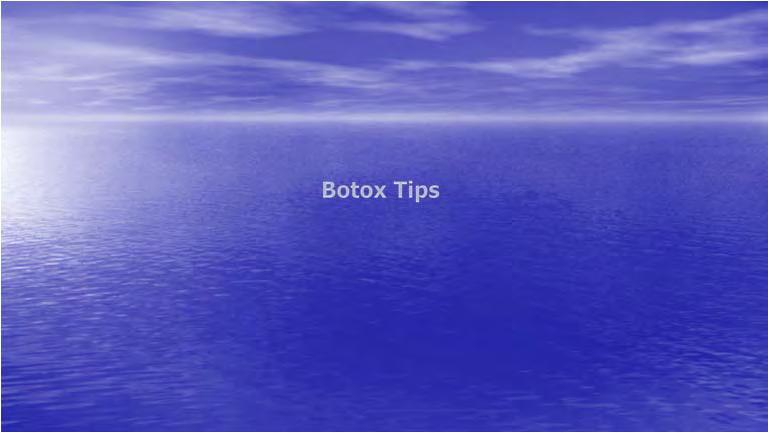 Botox pearls, perils, and pitfalls Ronald L. Moy, M.D, Beverly Hills, CA No financial conflicts of interests.