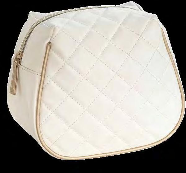 White quilted