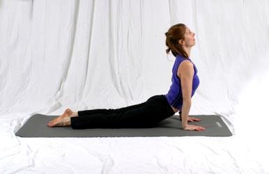 throughout the movement. This will help to better warm up their shoulders. Also, many students may find it difficult to drop their hips to the floor, while keeping their arms straight.