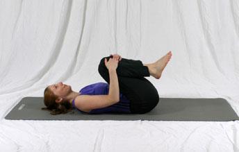 Knees to Chest Hips Low Back From supine (back lying) position, bring knees to chest Place hands just below knees and hug knees into chest Rock side to side, catching self with elbows Feel massage