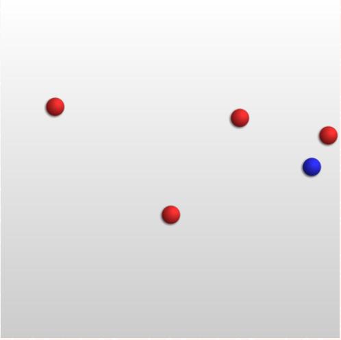 Rational agent Particle game: