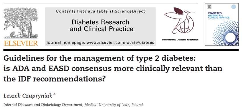 Critical views on guidelines Diabetes