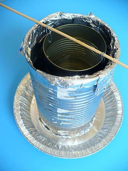 4 of 10 9/12/2018, 1:26 PM Figure 4. Top-down view of the assembled calorimeter. 8. The smaller can will hold the water to be heated by burning the food samples.