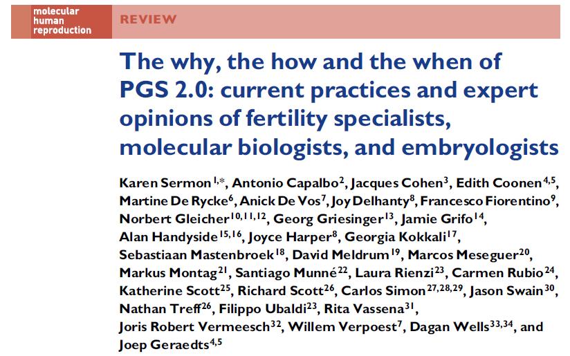 WHY Fertility expert group: general questions (PGS indications) HOW WHEN Molecular biologist group: genetic analysis methods Embryologist group: ideal method (timing of biopsy) AIM: analyze the